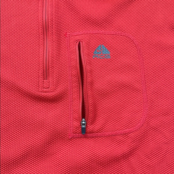 Y2K Nike ACG Waffle Knit 1/4 Zip Vintage Shirt - Picture 3 of 11